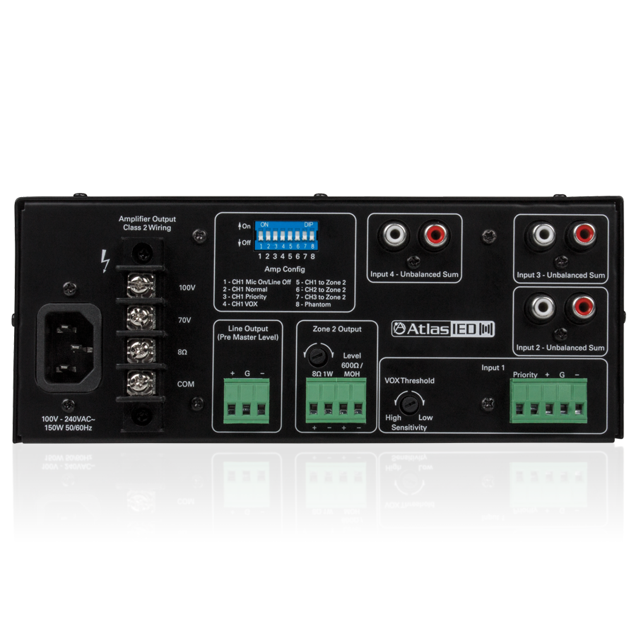 AA60G AMP Mixer 3 Channel Input 60W