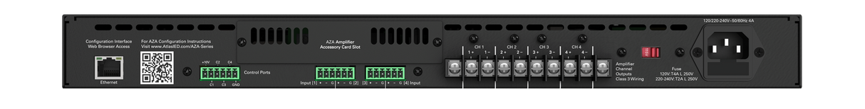 AZA404 Atmosphere™ 400-Watt Networkable 4-Channel Power Amplifier