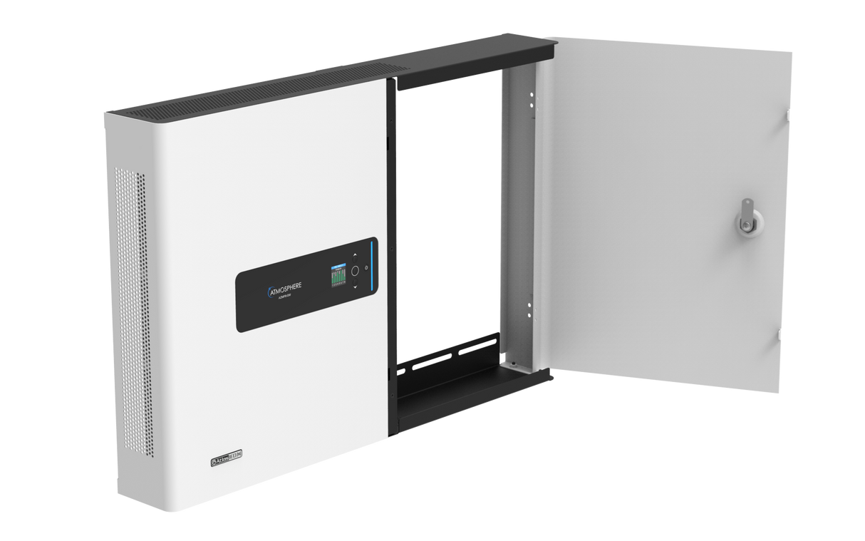 AZMP8-DW Atmosphere™ 8-Zone Signal Processor with 1200-Watt Amplifier and Dante All-in-one Wall Mount Cabinet