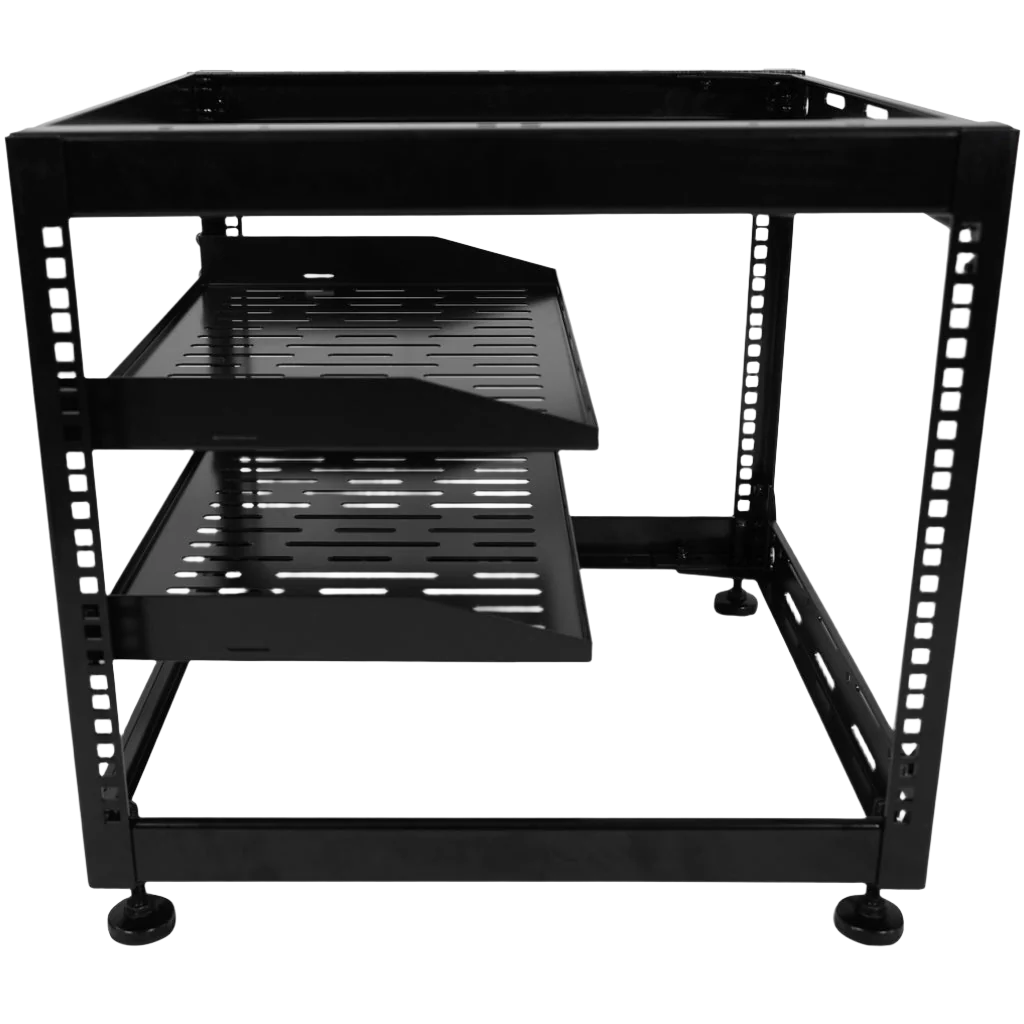 CFR1610-B1 10U AV Rack Stackable Open Frame Network Rack