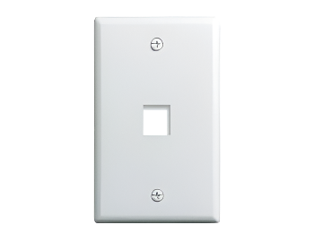 WP3401 Single Gang Wall Plate 1 Port