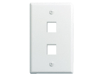 WP3402WH10 1 Gang 2-Port Wall Plate 10 Pack