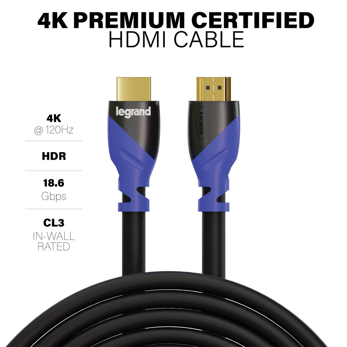 4K Premium HDMI 2.0 Cable 1-2M