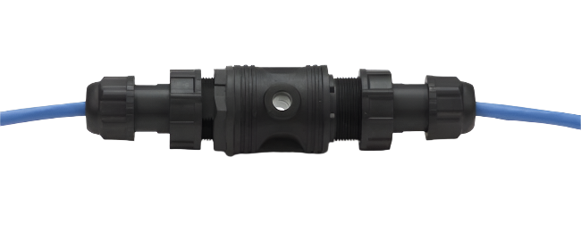 740C Waterproof RJ45 Splice Coupler Clamshell