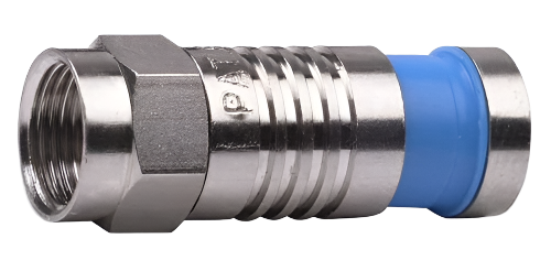 18001 F RG6Q Compression Nickel Plated 100pc/Bag