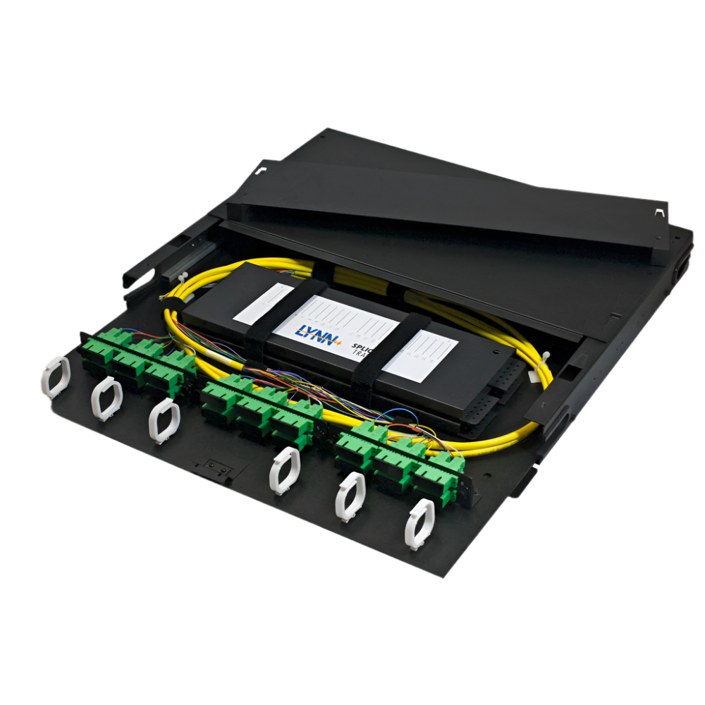 FPP-03-R1-03 1U Premium Rack Mount Fiber Patch Panel Enclosure Unloaded