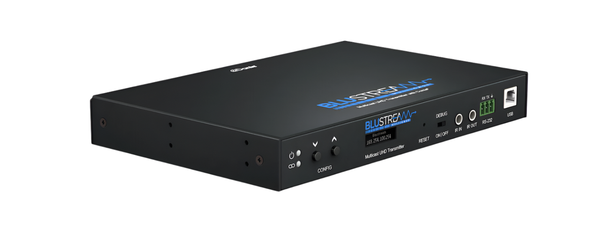 IP250UHD-TX IP Multicast UHD Video Transmitter over 1Gb Network featuring Dante Integration