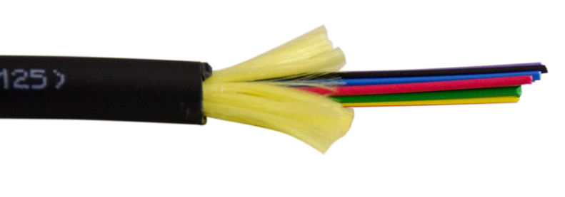 S2I-12M-P-BK-1000 Fiber Single Mode 12 Strand Plenum Rated OS2