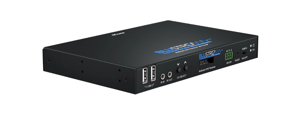 IP250UHD-RX IP Multicast UHD Video Receiver over 1Gb Network featuring Dante Integration