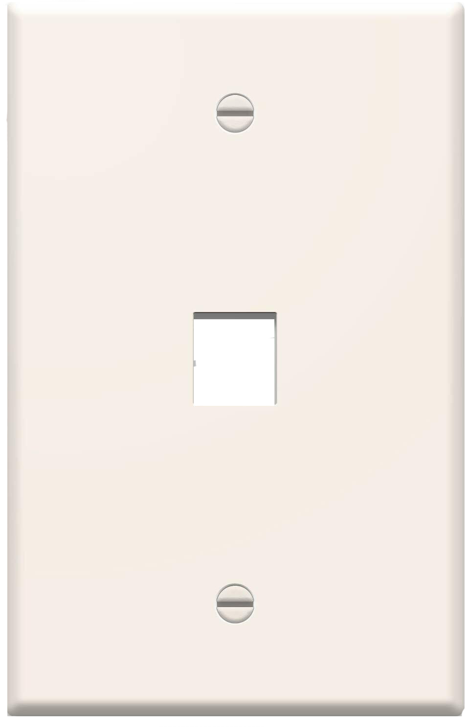 WP3401 Single Gang Wall Plate 1 Port