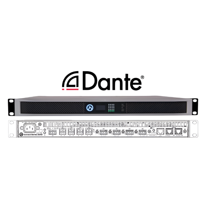 CONNECT 354D-G 4 Channel x 350W @ 4Ω, 8Ω, 70V and 100V per channel Government Model with WiFi removed