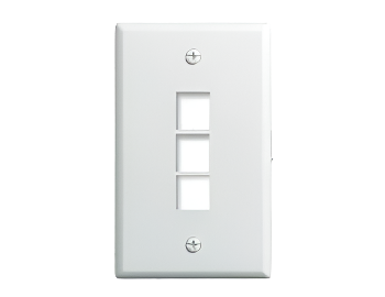 WP3403 1 Gang Wall Plate 3 Port