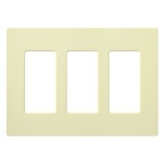 CW-3 Claro Wall Plate 3 Gang