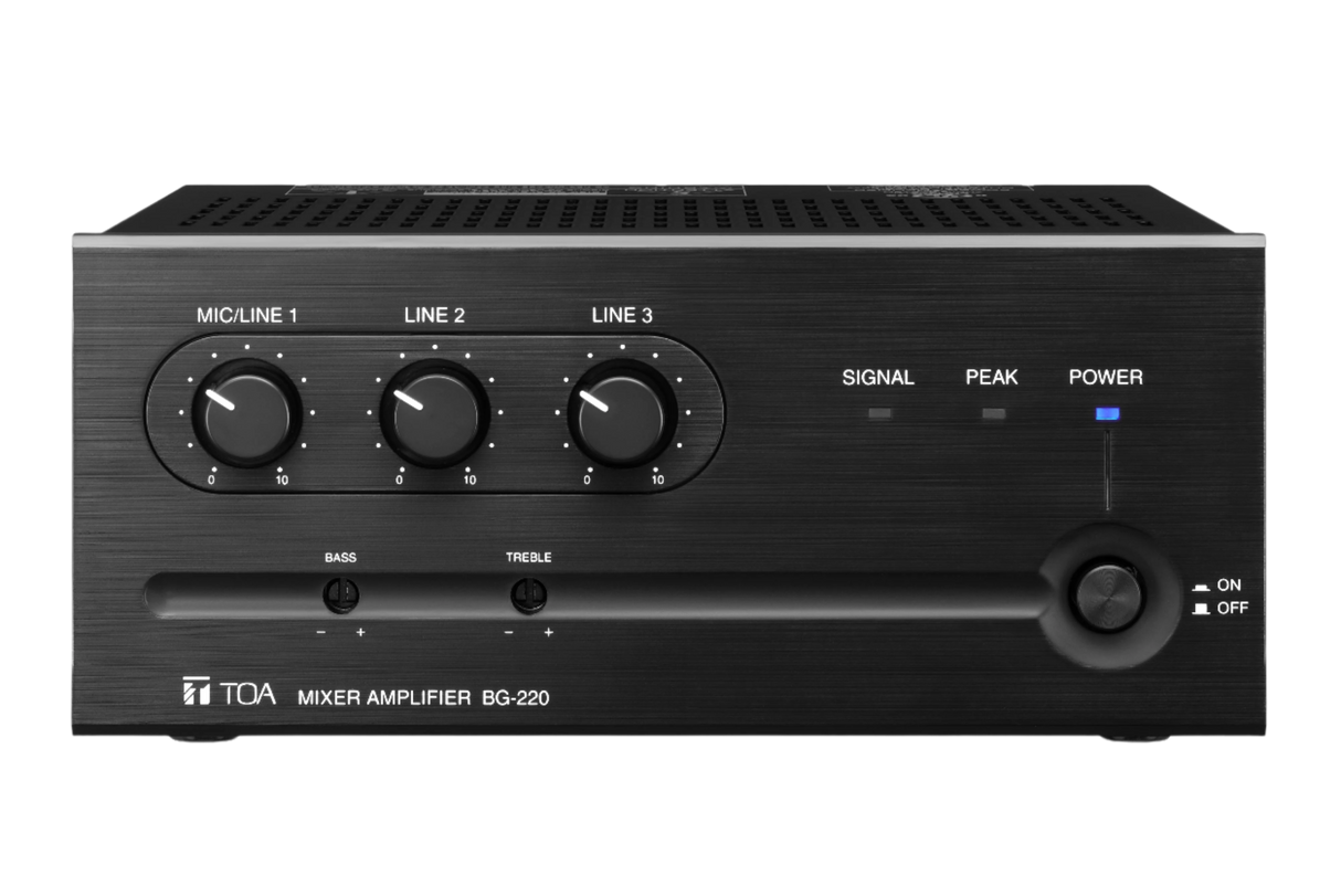 BG220 Mixer Amplifier 20W 3 Inputs MOH Output Auto Mute