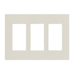 CW-3 Claro Wall Plate 3 Gang
