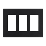 CW-3 Claro Wall Plate 3 Gang