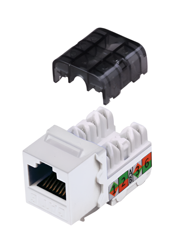 CAT6 90 Degree Keystone Inserts 8 Conductor