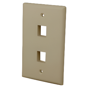 Multi-Media Keystone Wall Plate 2-Port