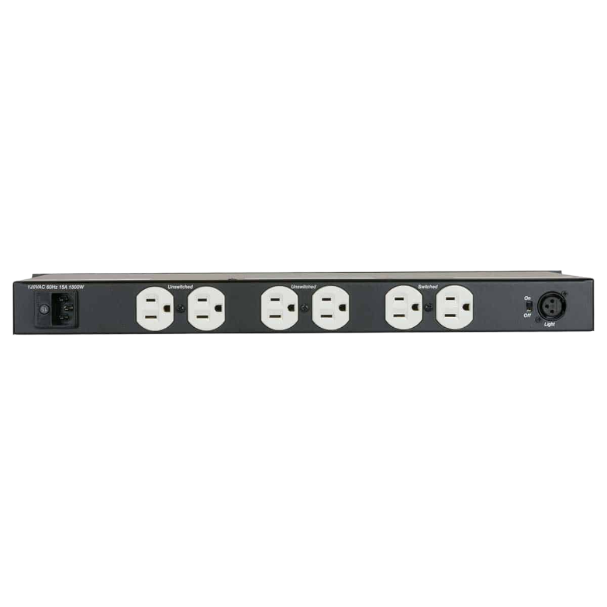 ACR1507GNLT15A Power Panel with Gooseneck Light Rackmount 15A