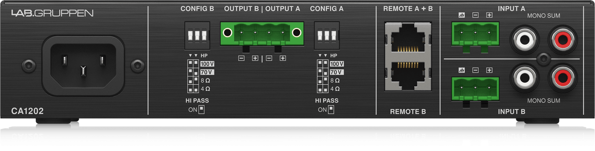 CA1202 2 x 120W Commercial Amplifier
