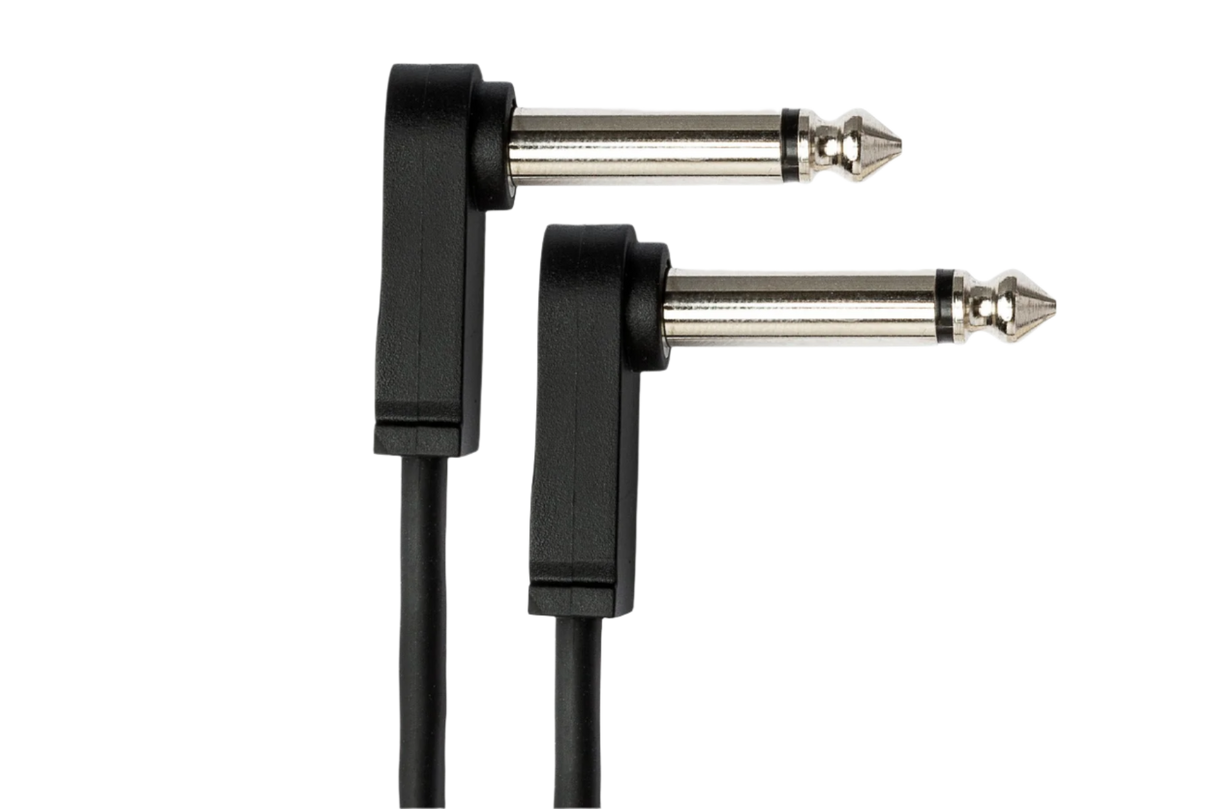 CFP106 Flat Guitar Patch Cable Molded Low-profile Right-angle to Same 6"