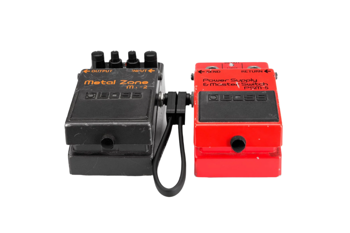 CFP106 Flat Guitar Patch Cable Molded Low-profile Right-angle to Same 6"