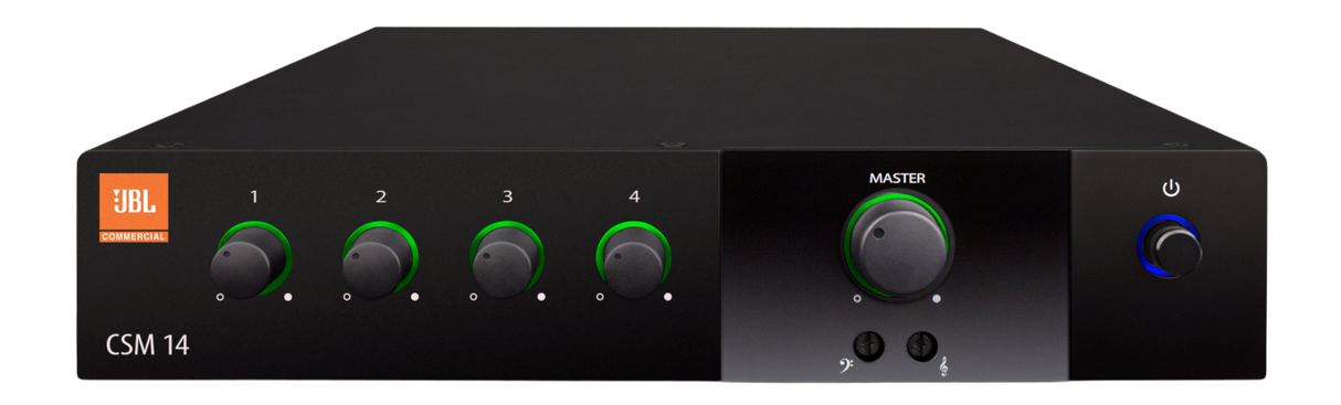 CSM14 Mixer 4 Input 1 Output Mixer 1U Half-Rack Mounting Kit Included