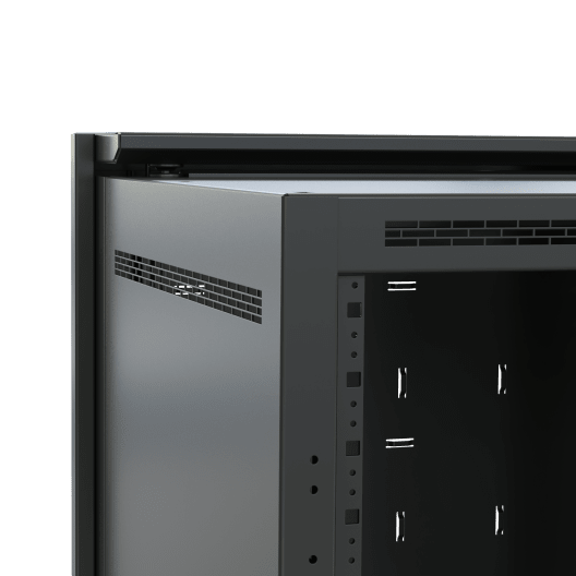 DWR1826PD 18RU & 26" Deep Pivoting Wall Rack with Plexi Door