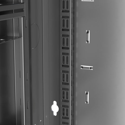 DWR1826PD 18RU & 26" Deep Pivoting Wall Rack with Plexi Door