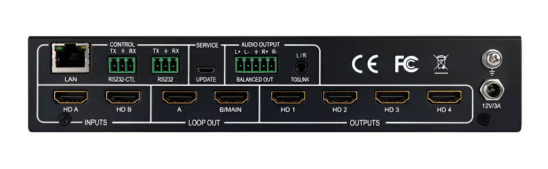 EVSP24VW Expandable 4K 2×4 HDMI Video Wall Processor