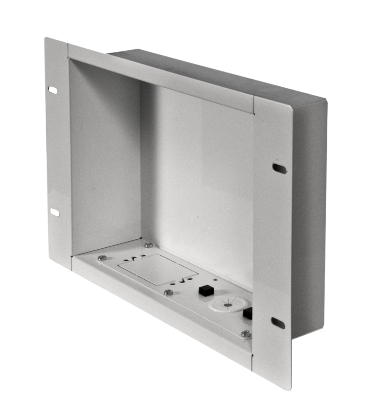 Recessed Cable Management and Power Storage Accessory Box
