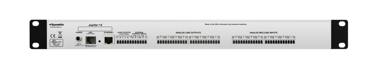 Jupiter 8 8 In, 8 Out DSP, App-based Software