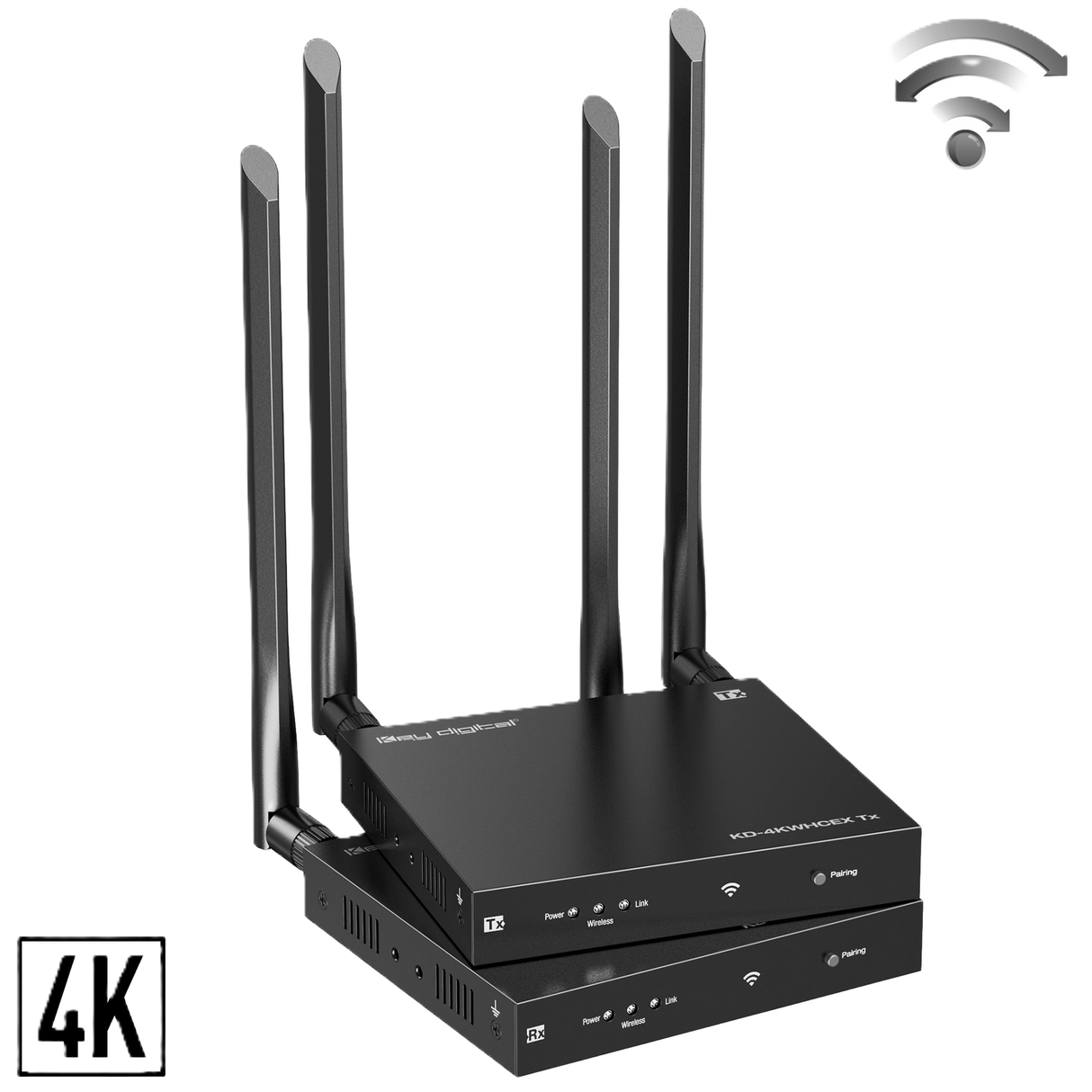 KD4KWHCEX HDMI 4K 60Hz 100' Wireless Extender KIT with IR