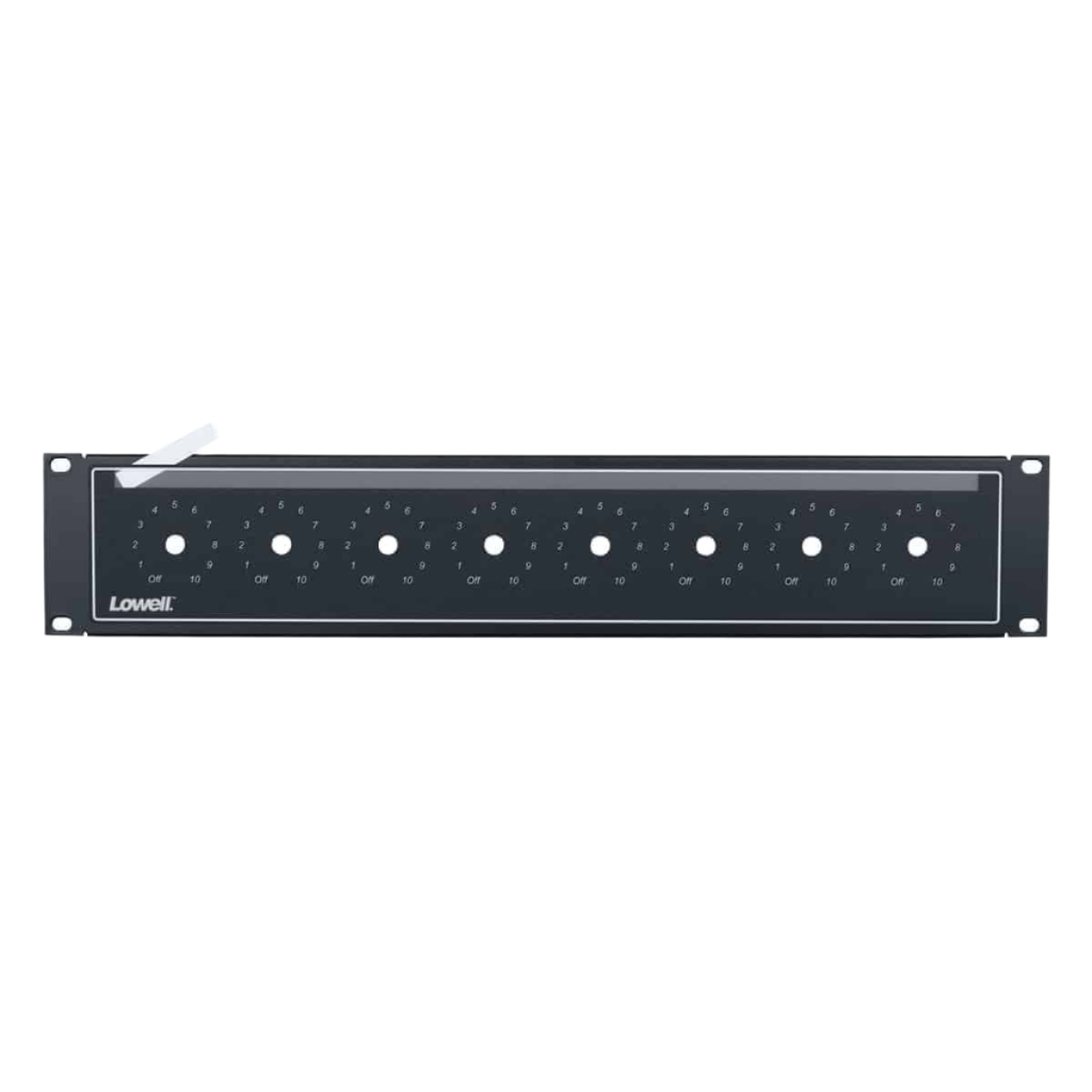 LVC8PID2 Rack Panel for 8 Volume Controls 2U Black