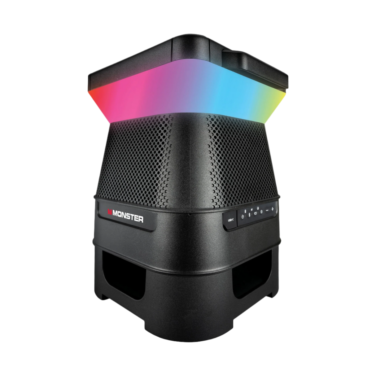 MNSOLX-BLK Solar X Outdoor LED Wireless Solar Powered Speaker IPX5