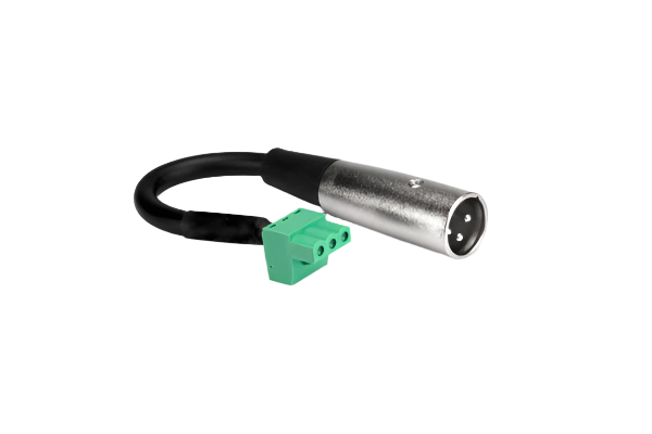 PHX206M-Bulk Low Voltage Adaptor PHX3F to XLR3M 6"