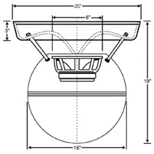 SSQ8WH Loudspeaker (Each)