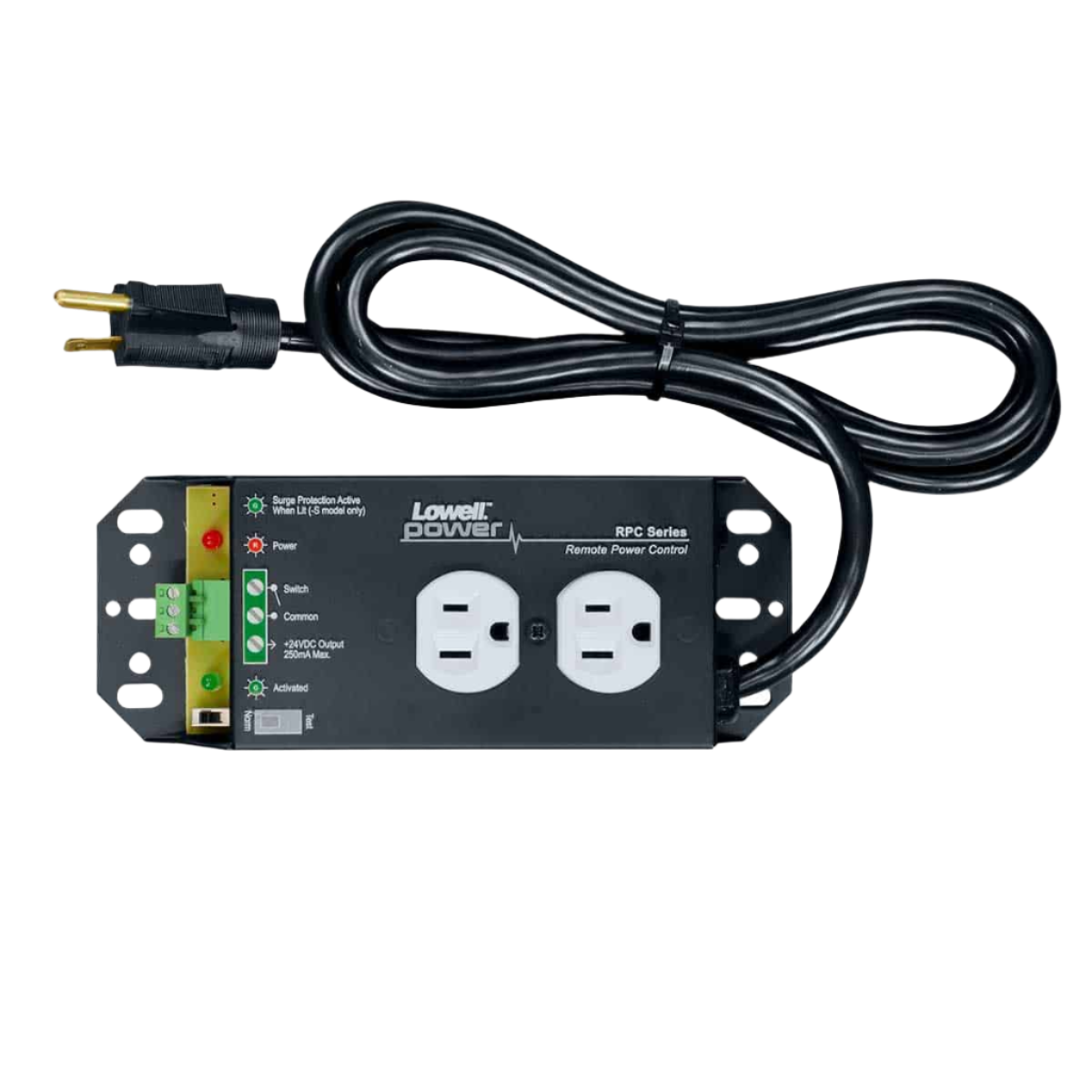 RPC15 Power control Remote 15A Duplex Outlet 6' Cord