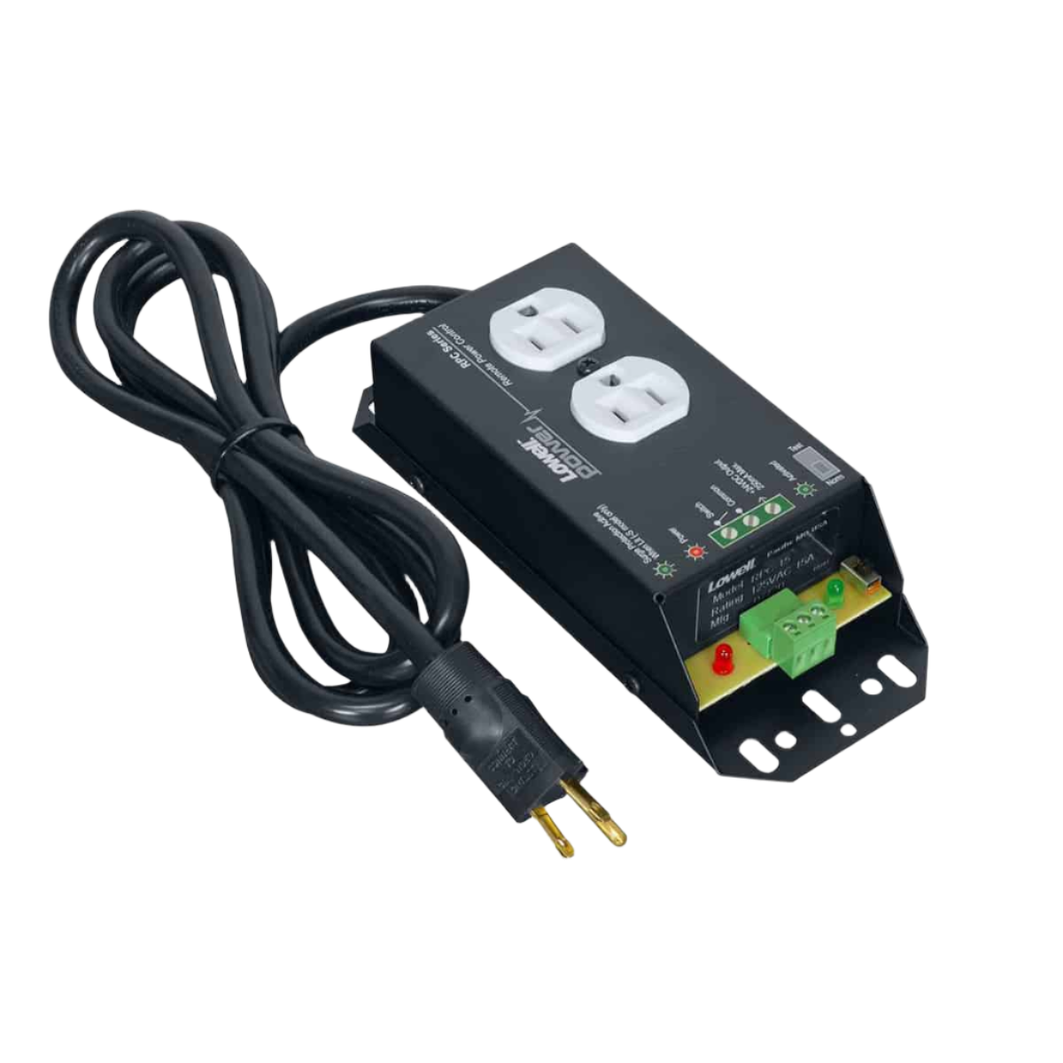 RPC15 Power control Remote 15A Duplex Outlet 6' Cord