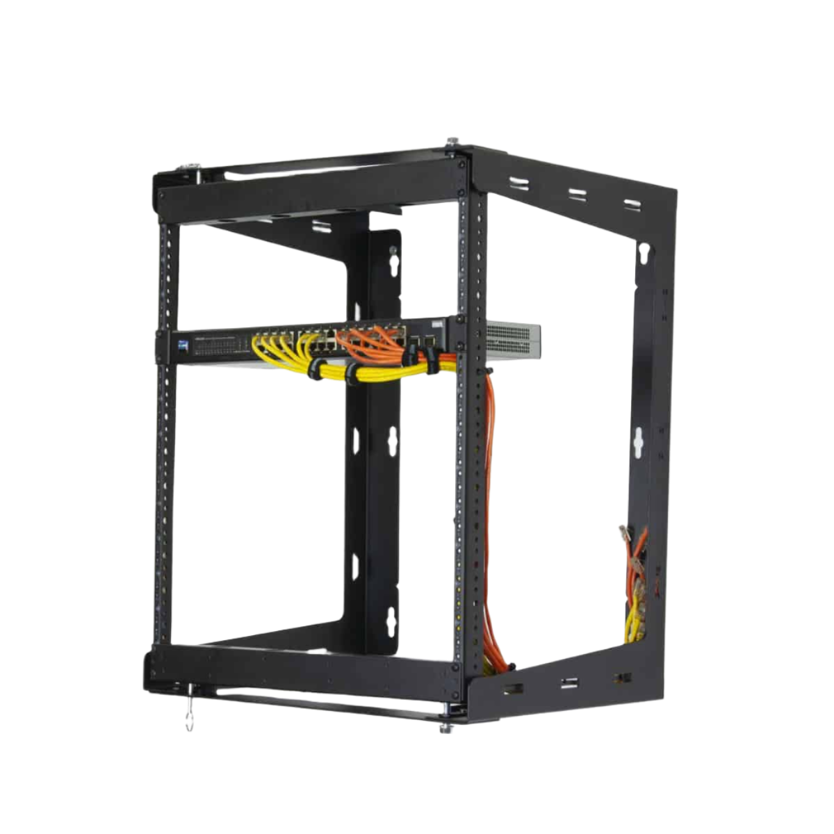 SR1218 Rack Swing Gate 12U Black