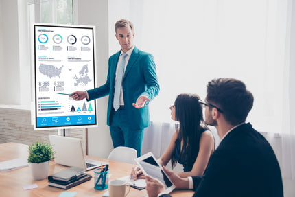 SR560-FLIP2 Rotational Cart for Samsung Flip WM55H/WM55R/WM65R Gloss White