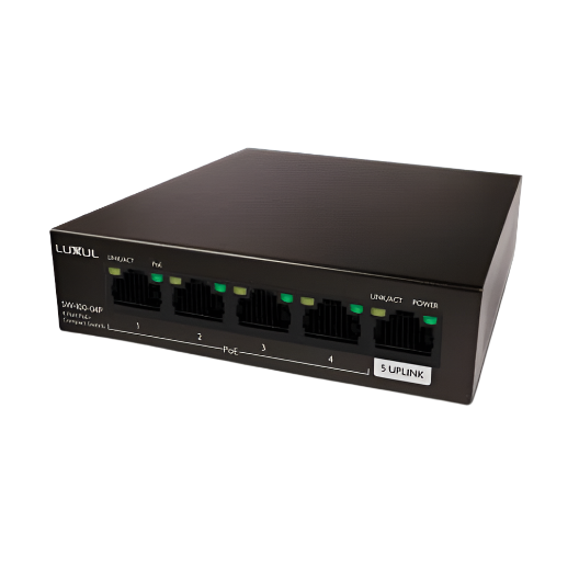 SW10004P 4 Port Unmanaged PoE+ Switch