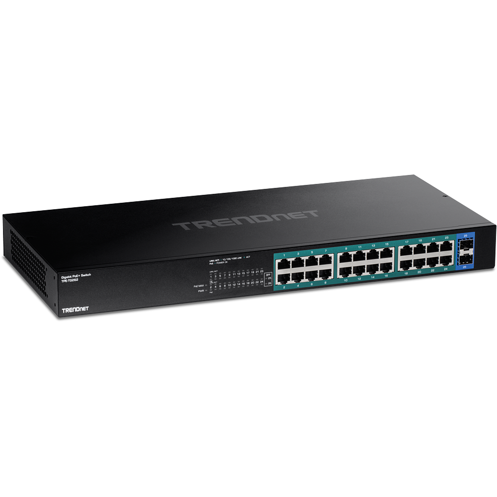 TPETG262 26-Port Gigabit PoE+ Switch 380W