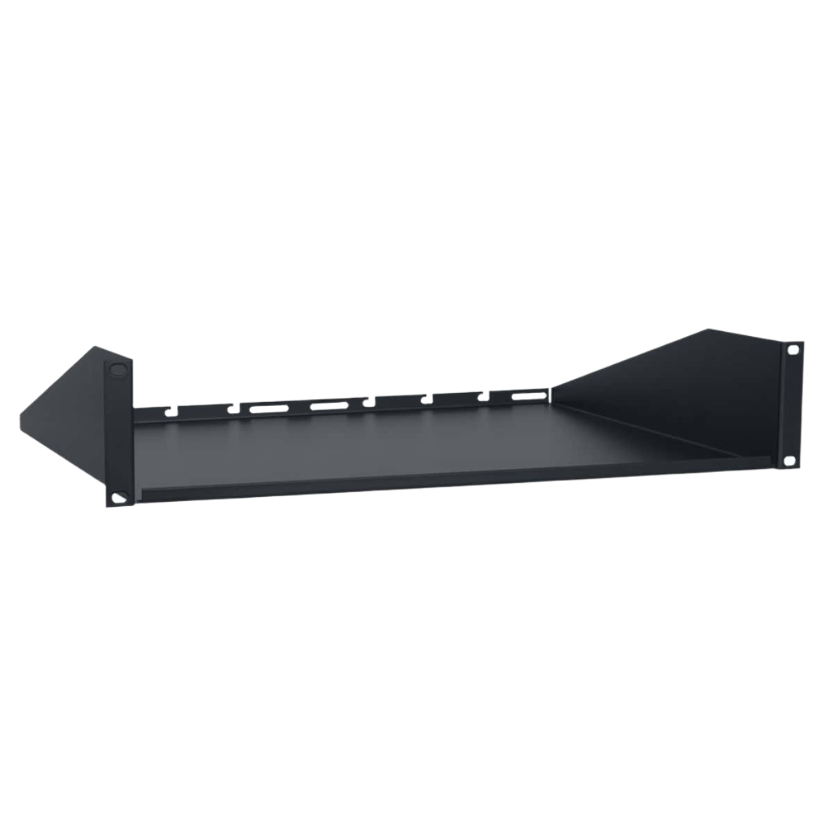 Rack Utility Shelf with Solid Base 14"D 1RU