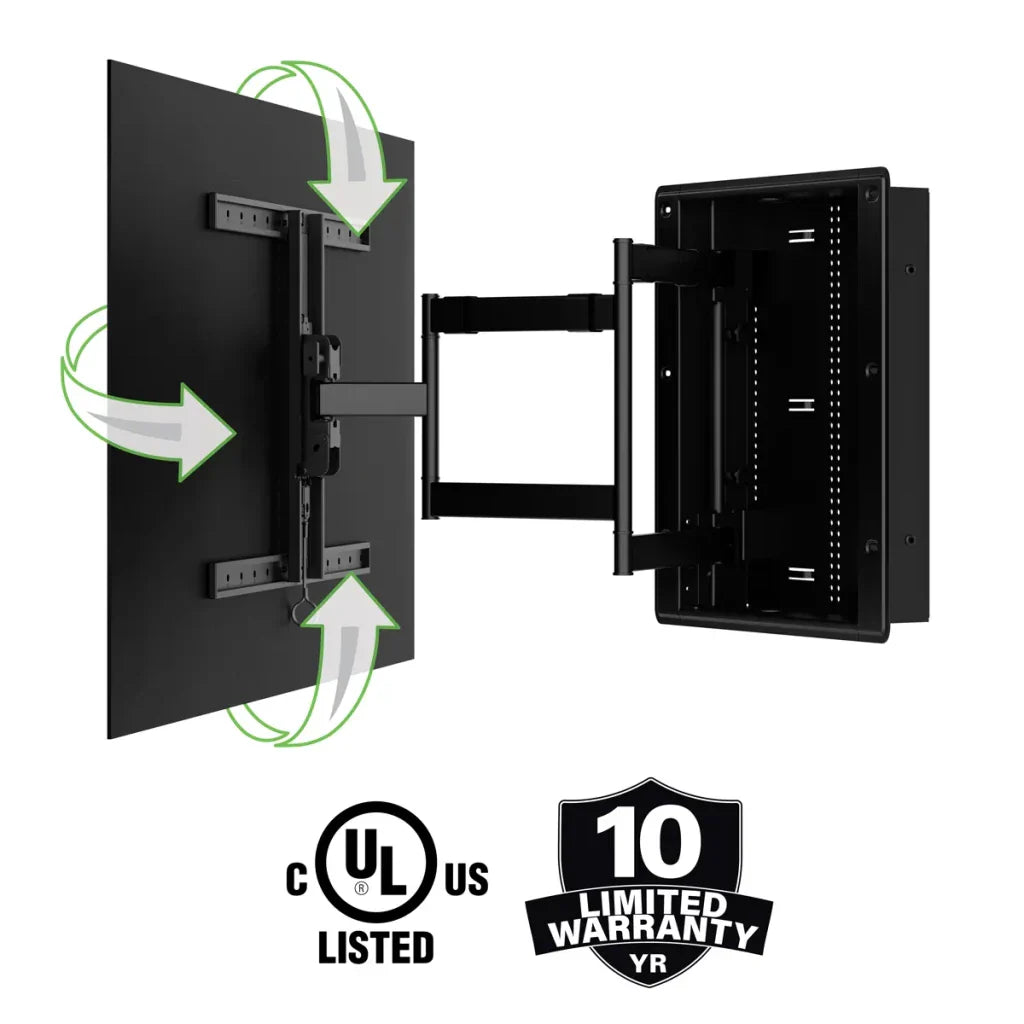 VIWLF128-B2 Premium Large In-Wall Full-Motion Mount for TVs 42" - 85"