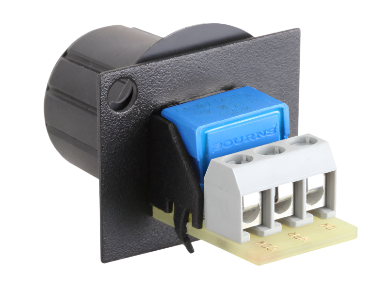 AMS-10K 10K Linear Taper Pot & Knob Assembly Terminal Block Connections