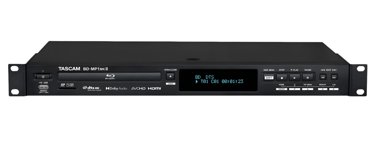 BD-MP1MK2 Professional-Grade Blu-Ray Player with SD & USB Playback