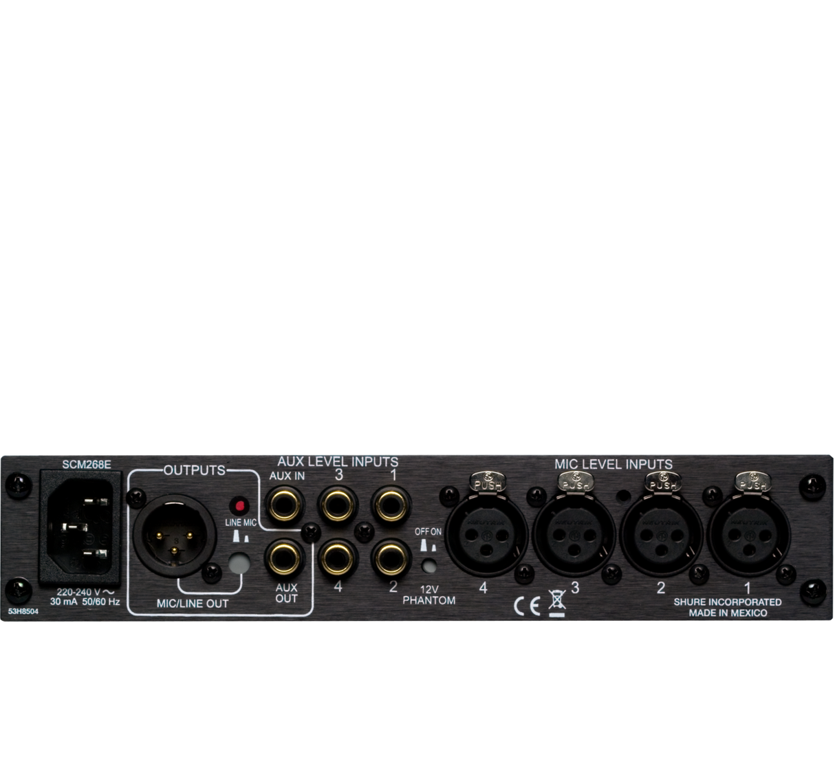 SCM268 4-Channel Microphone Mixer