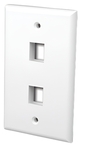 Multi-Media Keystone Wall Plate 2-Port