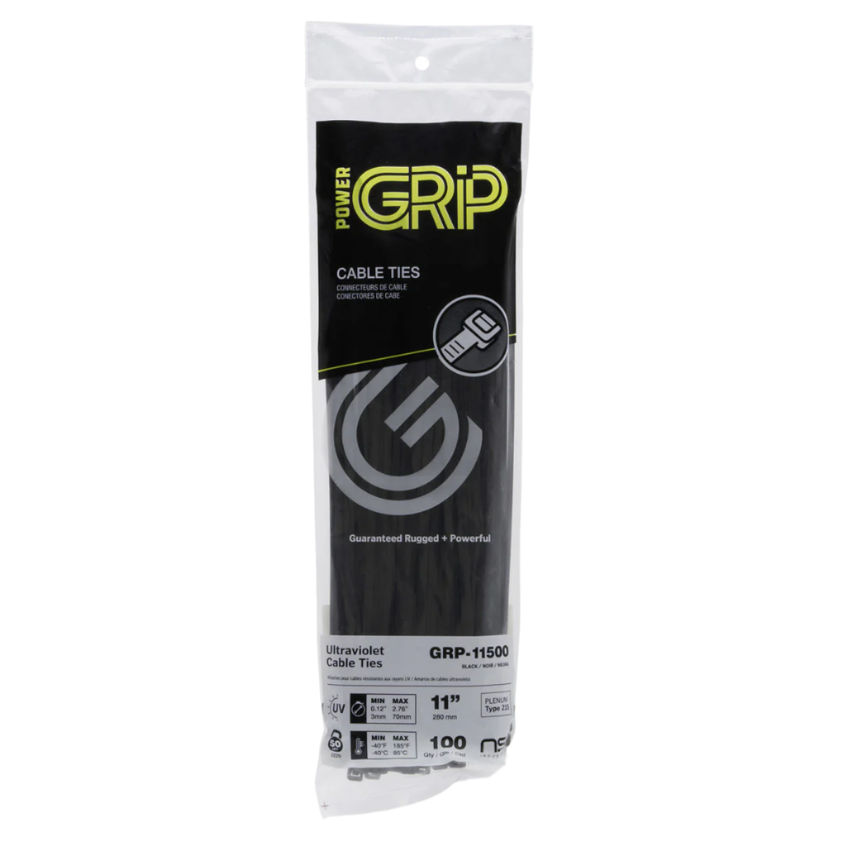 Cable Ties 50lb 100PK 6-18"